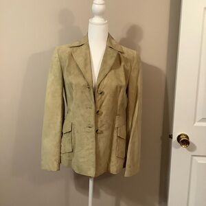 Banana Republic Tan Blazer Tailored Suit Jacket